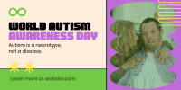 Bold Quirky Autism Day Twitter post Image Preview