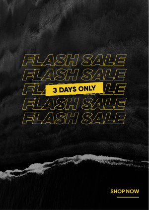Flash Sale Yellow Poster Image Preview
