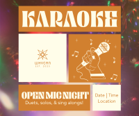 Karaoke Open Mic Facebook post Image Preview