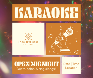 Karaoke Open Mic Facebook post Image Preview