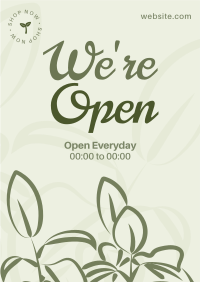 Plant Store Open Flyer Image Preview