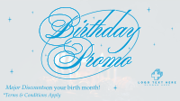 Birthday Promo Facebook Event Cover Design