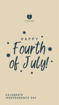 Sparkling Fourth of July Facebook Story Design