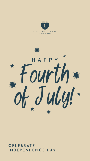Sparkling Fourth of July Facebook story Image Preview