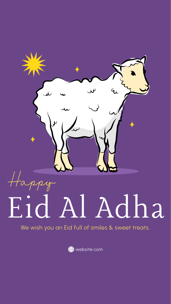 Eid Al Adha Lamb Instagram Story Design Image Preview