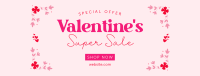 Valentines Day Super Sale Facebook cover Image Preview