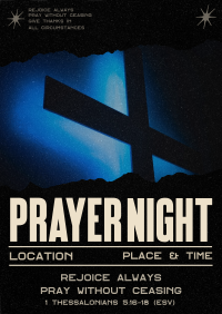 Modern Prayer Night Poster Design