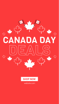 Canada Day Deals Facebook Story Design