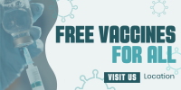 Free Vaccination For All Twitter post Image Preview