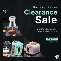 Appliance Clearance Sale Instagram Post Design