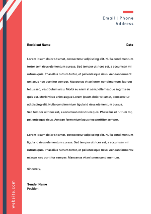 Modern Edgy Letterhead Image Preview