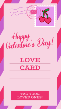 Valentine's Day Postcard Facebook Story Design