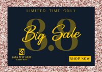 Glittering Sale Postcard Design