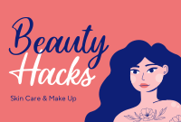 Beauty Hacks Pinterest Cover Design