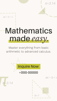  Mathematics Private Tutor Instagram Reel Image Preview