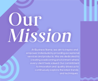 Our Abstract Mission Facebook Post Design
