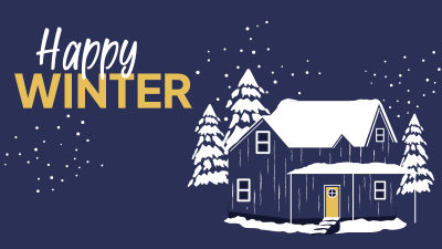 Snow covered House Facebook event cover Image Preview