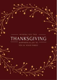 Thanksgiving Greeting Flyer Design