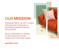 Our Mission Furniture Facebook Post Design