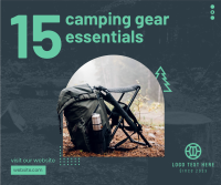 Camping Bag Facebook Post Design