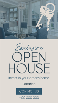 Elegant Open House Facebook Story Design