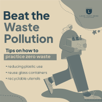 Beat Waste Pollution Instagram Post Design