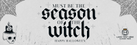 Rustic Halloween Greeting Twitter Header Design