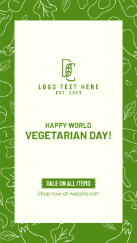 Vegetarian Day Facebook Story Design