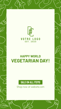 Vegetarian Day Facebook story Image Preview