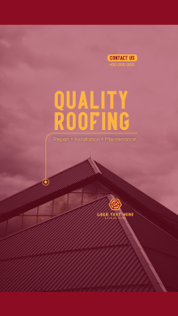 Quality Roofing Instagram reel Image Preview