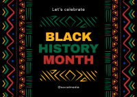Celebrate Black History Postcard Design