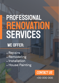 Pro Renovation Service Flyer Image Preview