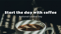 Start with Coffee Facebook Event Cover Design