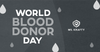 Minimalist Blood Donor Day Facebook Ad Image Preview