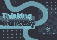 Psychedelic Thinking Thursday Postcard Image Preview