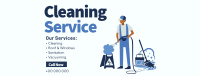 Professional Cleaner Services Facebook cover Image Preview