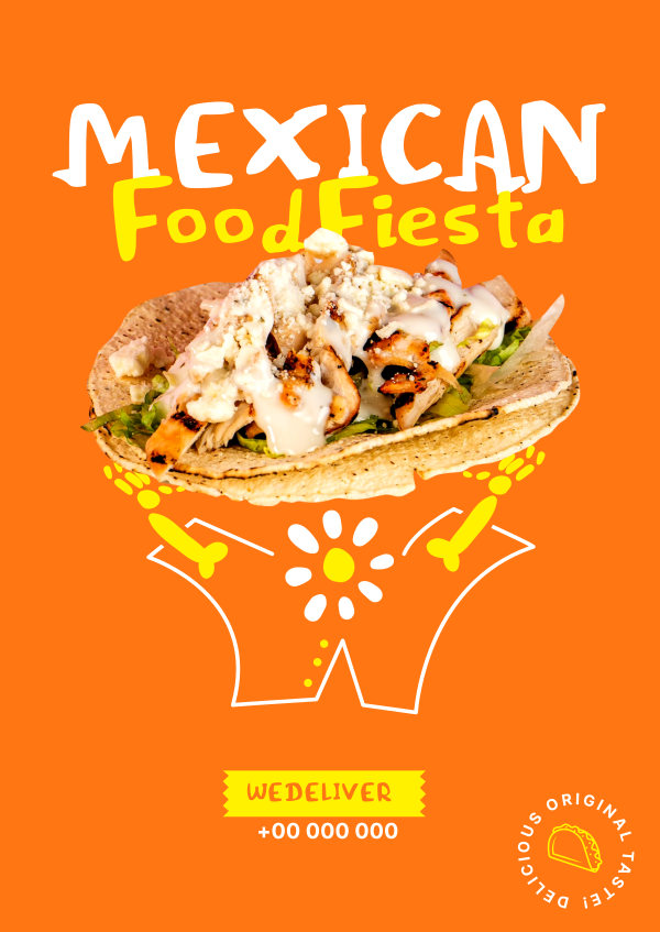 Taco Fiesta Poster Design Image Preview