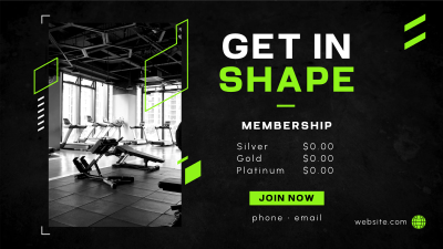 Gym Membership Facebook event cover Image Preview