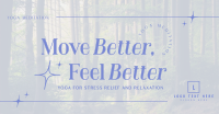 Modern Feel Better Yoga Meditation Facebook ad Image Preview