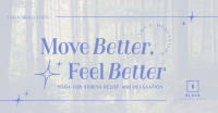 Modern Feel Better Yoga Meditation Facebook ad Image Preview