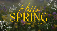 Hello Spring Animation Image Preview