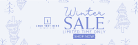 Winter Pines Sale Twitter Header Design