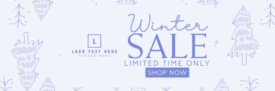 Winter Pines Sale Twitter header (cover) Image Preview