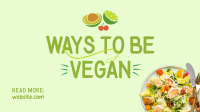 Vegan Food Adventure Facebook Event Cover Design