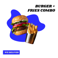 Burger Fries Instagram post Image Preview