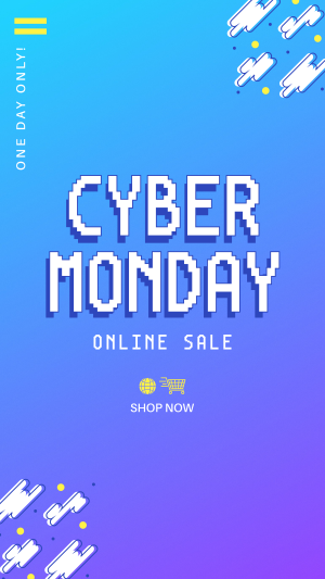 Pixel Cyber Sale Instagram story