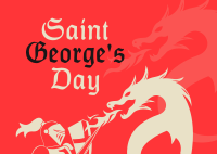 Saint George's Celebration Postcard Design