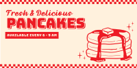 Retro Pancakes Twitter post Image Preview
