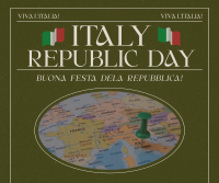 Retro Italian Republic Day Facebook post Image Preview