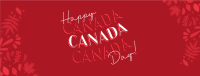 Floral Canada Day Facebook cover Image Preview